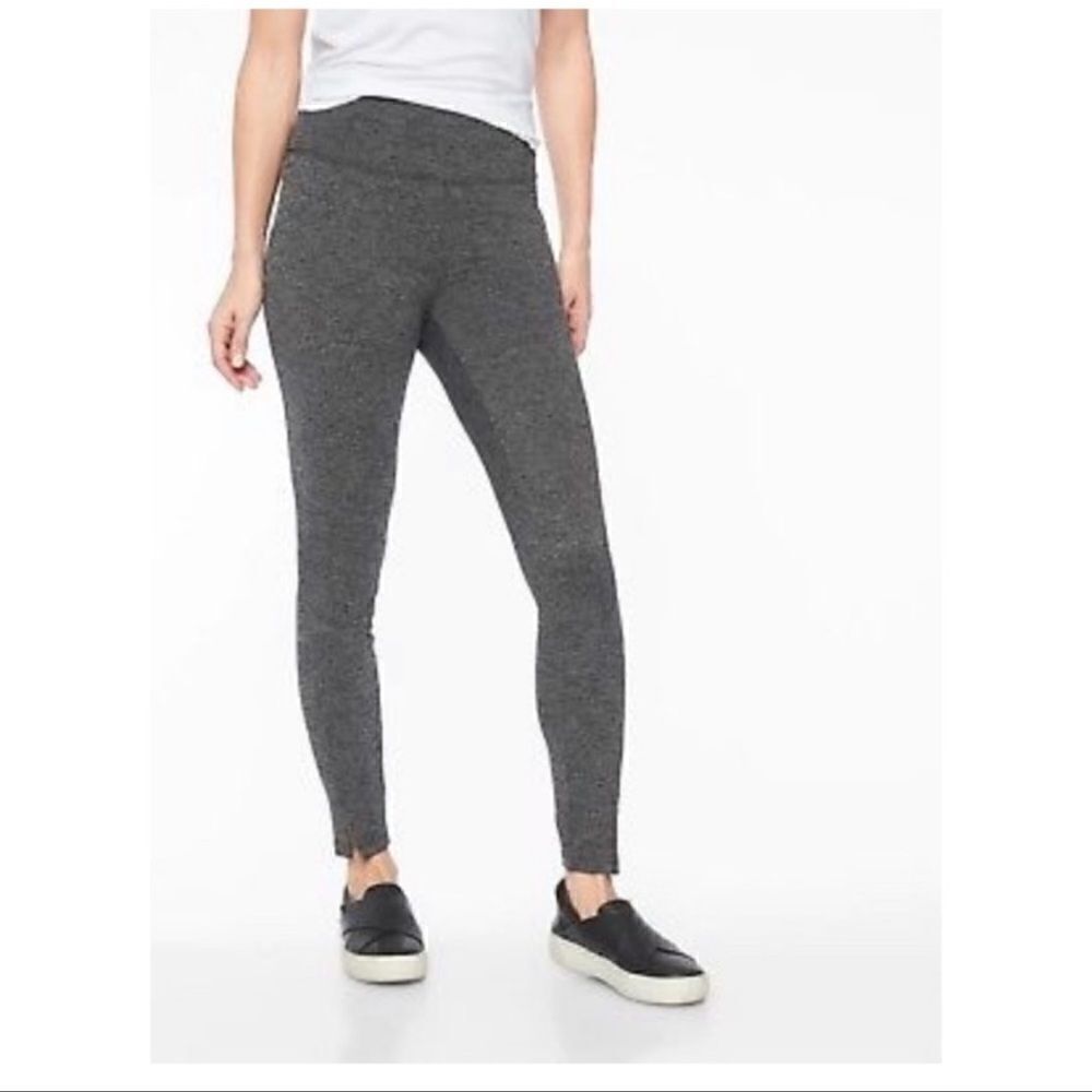 Athleta Herringbone Mercer Tights Leggings Gray S
